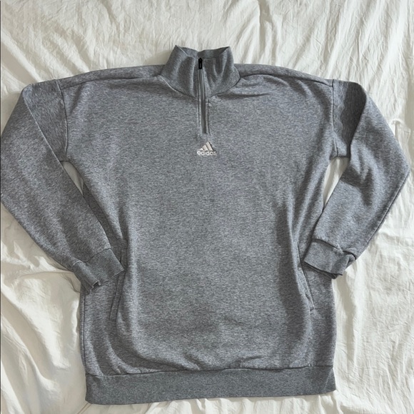 adidas Sweaters - Adidas Women's Essentials Gray Quarter Zip